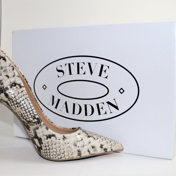 Steve Madden Heels Brand New , Gold Snake Print - Picture 2 of 3